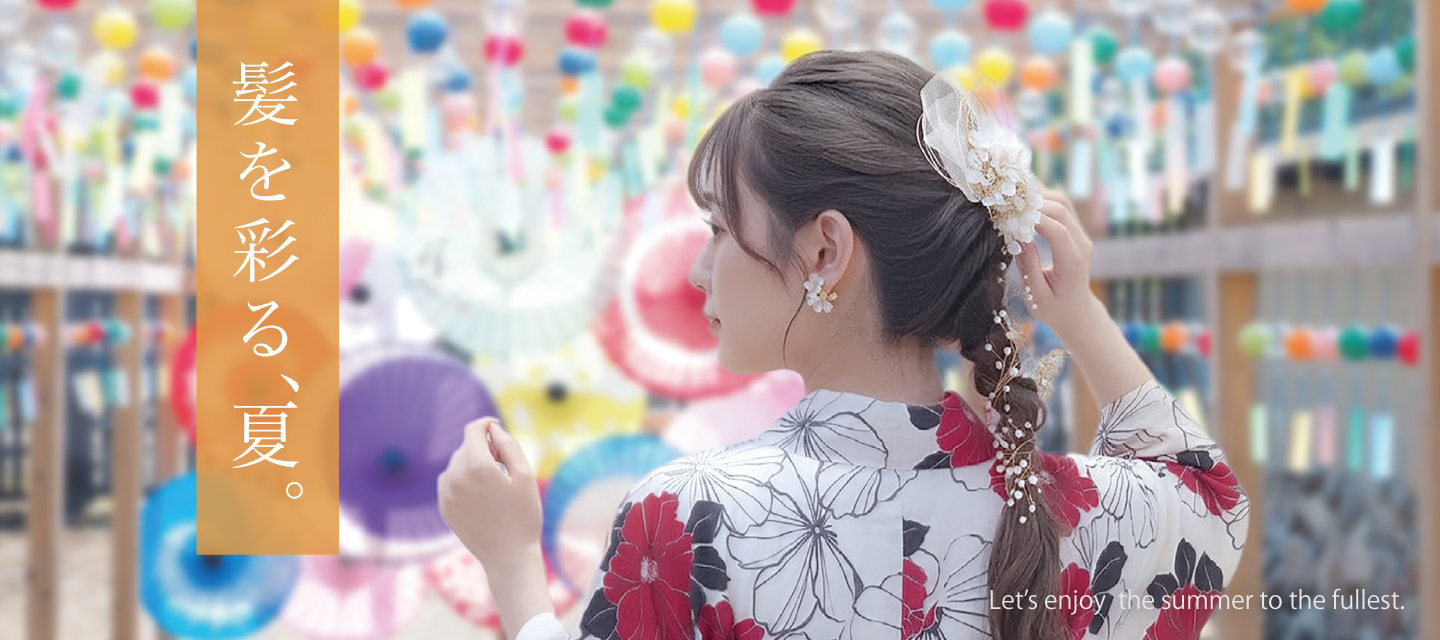 夏祭りヘアアクセサリー メインビジュアル