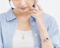 ネックレスレイヤード×バングル