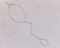 パールブレスレットリング