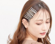 パール×ビジューウェーブヘアピン (5本セット)